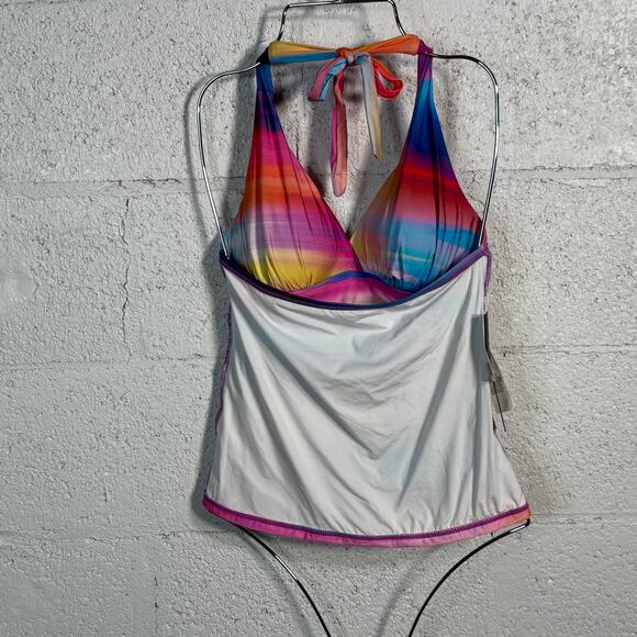 La Blanca woman's Island Halter Swim Tankini, Sunset Shores 4 MSRP $98 - Picture 9 of 9